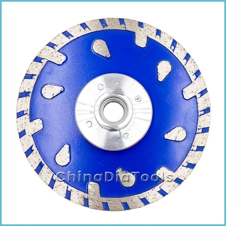 raindrop-protection-segment-diamond-saw-blade-with-flange-blue-color