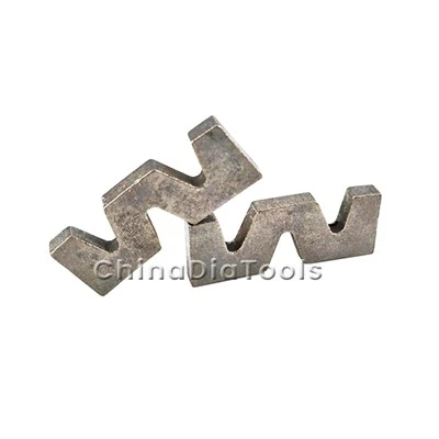 Segment de diamant en forme de W